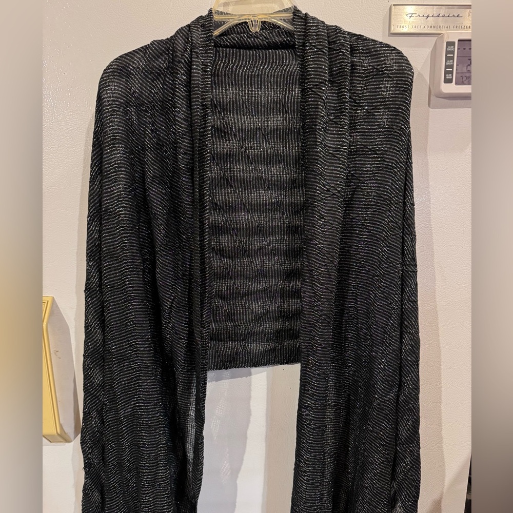 Wrap, black & silver